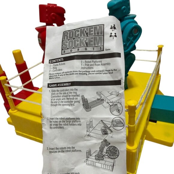 RockEm SockEm Robots Boxing Game Classic Toy 2021 with Instructions Tested Works - Picture 5 of 9